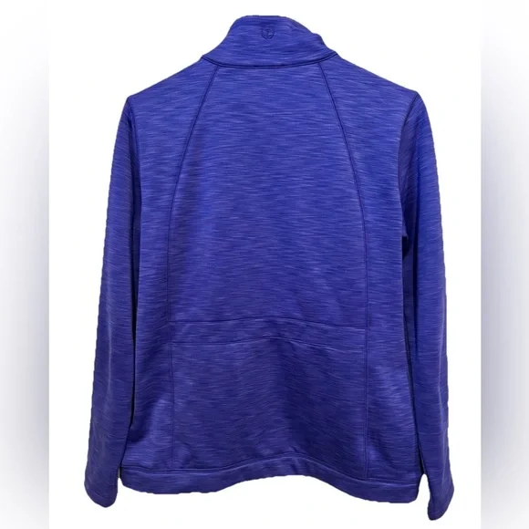 Women's T by Talbots‎ Fleece Full Zip Athletic Jacket Purple Size Small - Picture 5 of 7